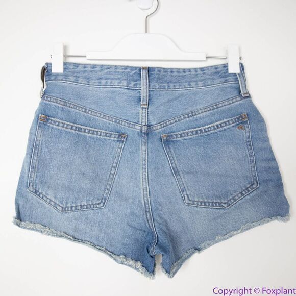 NEW Madewell Relaxed Denim Shorts in Homecrest Wash: Ripped Edition, 24 - Picture 3 of 14